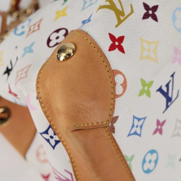 LOUIS VUITTON Monogram Multicolor Ursula Tote Bag White M40123 LV Auth BA2955 - Picture 12 of 15